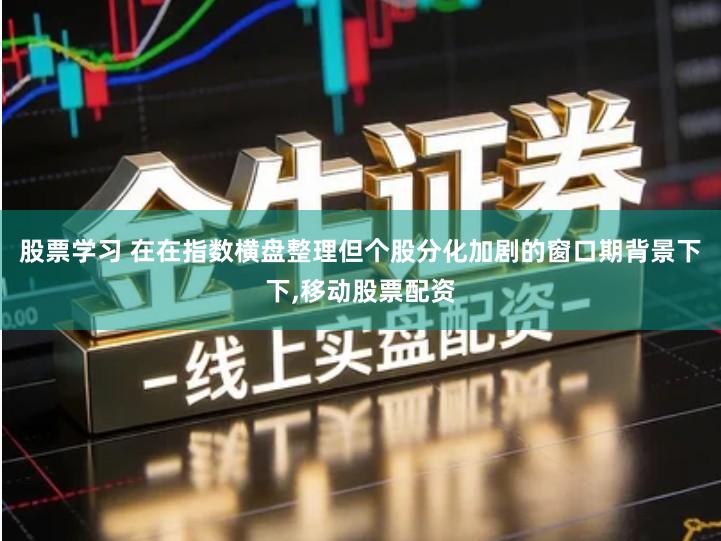 股票学习 在在指数横盘整理但个股分化加剧的窗口期背景下下,移动股票配资